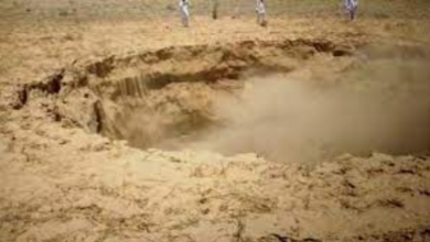 Land Collapsed In Lunkaransar Bikaner