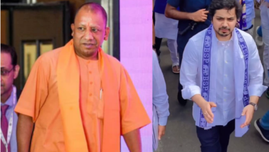 Akash Anand and Yogi Adityanath