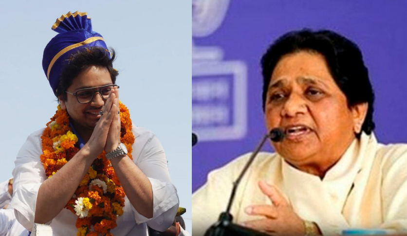 Mayawati and Akash Anand