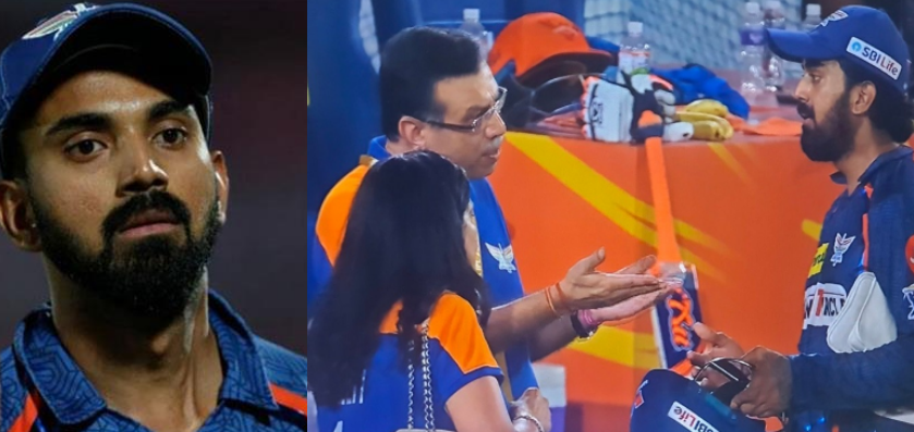 Sanjiv Goenka with KL Rahul