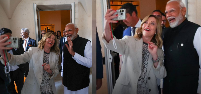 Narendra Modi and Giorgia Meloni