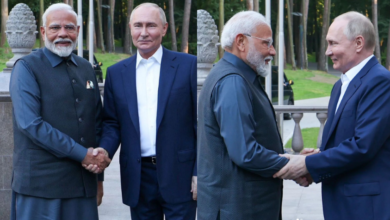 Narendra Modi and Vladmir Putin