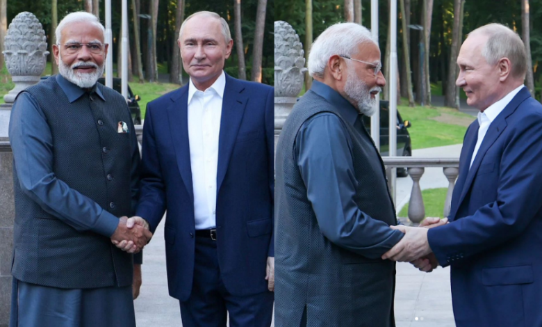 Narendra Modi and Vladmir Putin