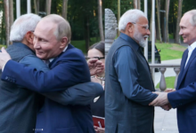 Narendra Modi and Vladmir Putin