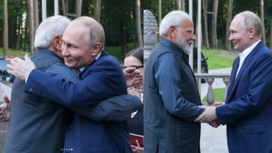 Narendra Modi and Vladmir Putin