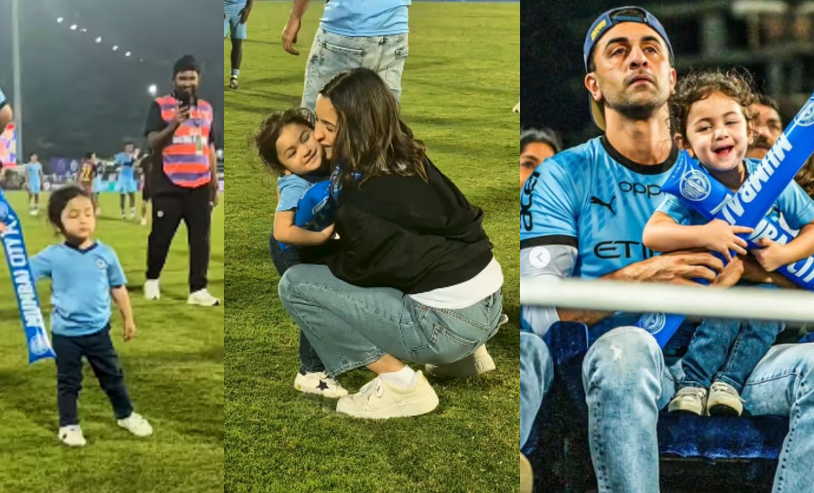 Ranbir Kapoor and Alia Bhatt with daughter Raha Kapoor