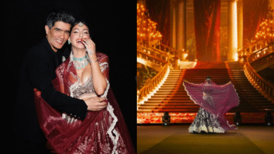 Nora Fatehi. Manish Malhotra