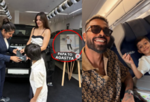 Hardik Pandya, Agastya and Natasa Stankovic