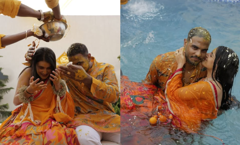 Yash Dayal with Shweta Pundir