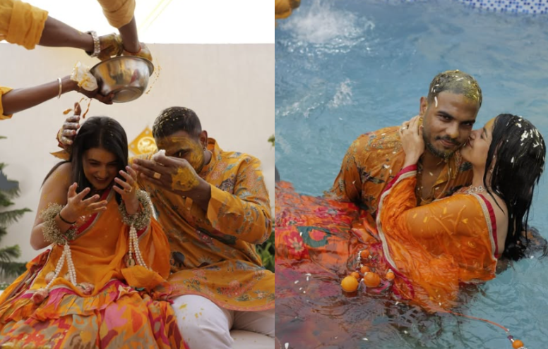 Yash Dayal with Shweta Pundir