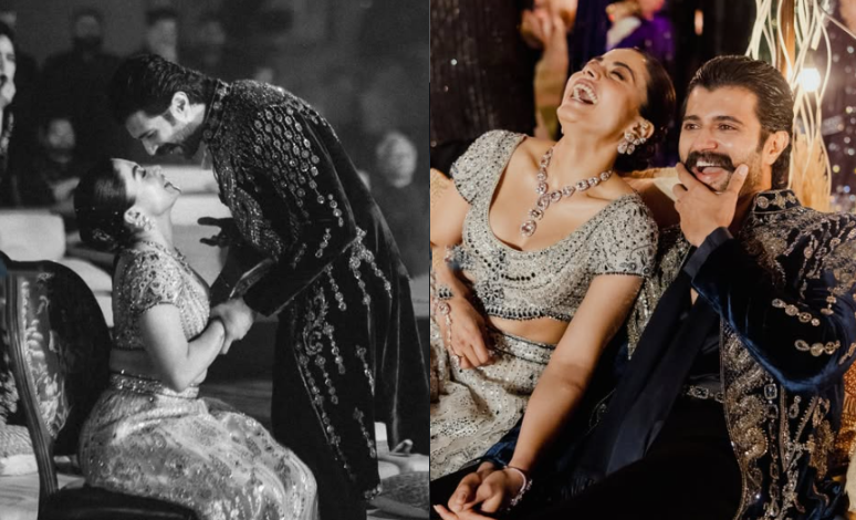 Rashmika Mandanna and Vijay Deverakonda Sangeet