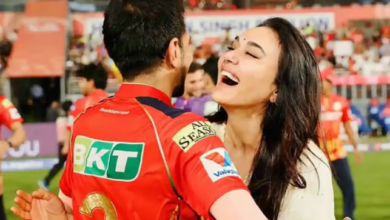 Yuzvendra Chahal and Preity Zinta