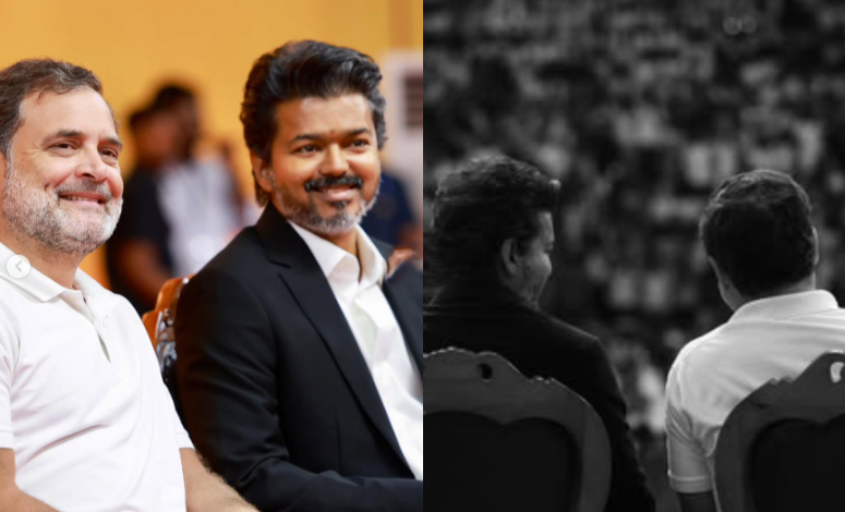 Thalapathy Vijay and Rahul Gandhi