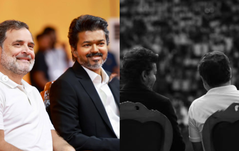 Thalapathy Vijay and Rahul Gandhi
